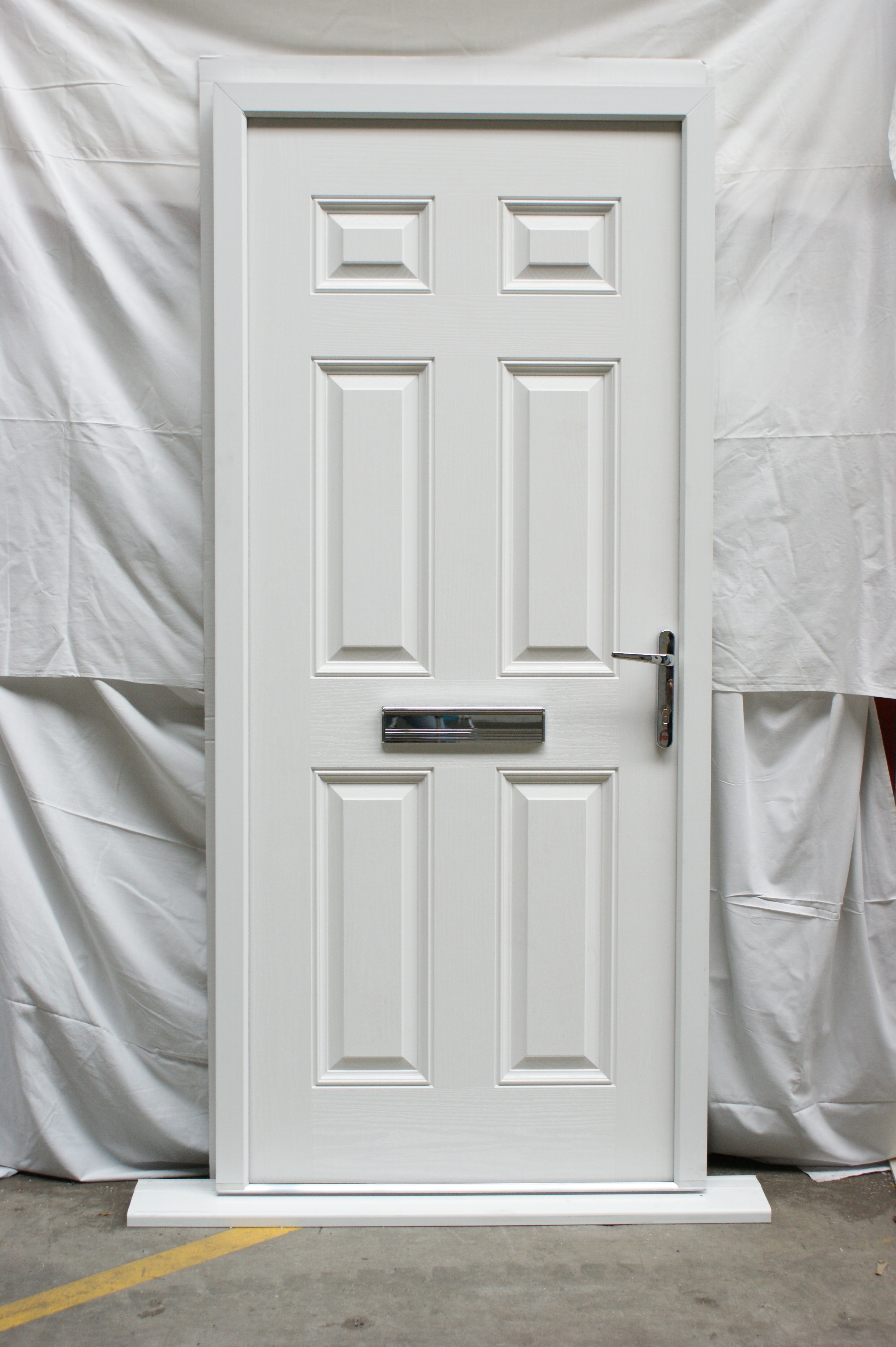 Victorian Left Hand Green Composite Front Door Flying Doors