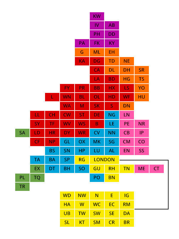 Postcode Map