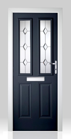 Victorian Left Hand Blue Composite Front Door | Flying Doors Victorian Left Hand Blue Composite Front Door | Flying Doors