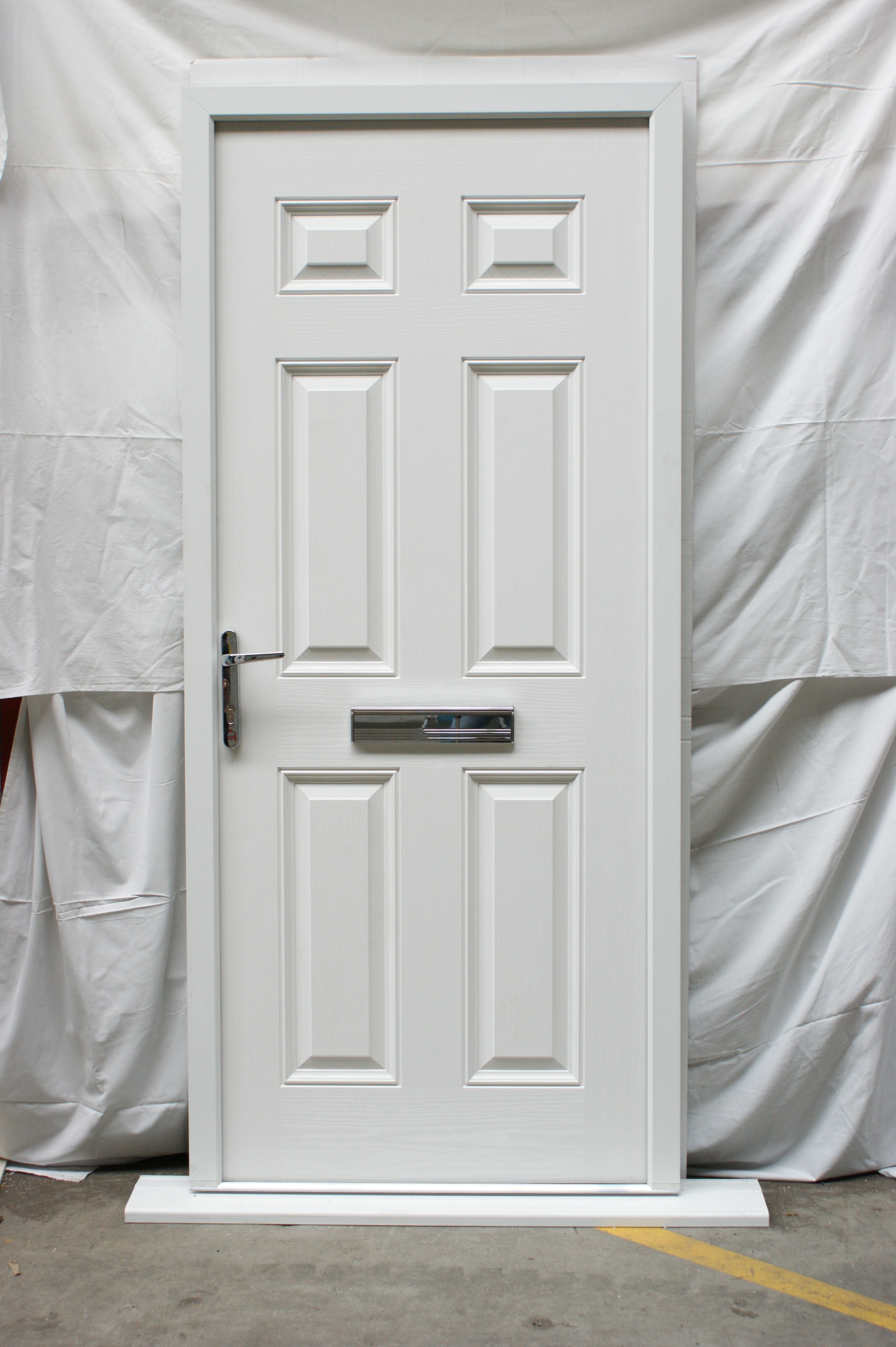 Victorian Right Hand Blue Composite Front Door | Flying Doors Victorian Right Hand Blue Composite Front Door | Flying Doors
