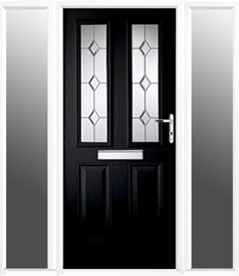 3ft Composite Front Door with 2 Narrow Side Panels | Flying Doors 3ft Composite Front Door with 2 Narrow Side Panels | Flying Doors