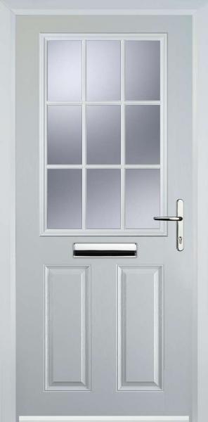 2 Panel 1 Grill Composite Front Doors