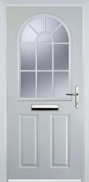 2 Panel Sunburst Composite Front Doors