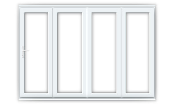 10ft White uPVC Bifold Doors