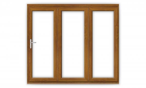 Golden Oak uPVC Bifold Doors