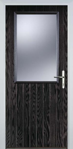 Black Brown Cottage Half Composite Front Door Black Brown Cottage Half Composite Front Door