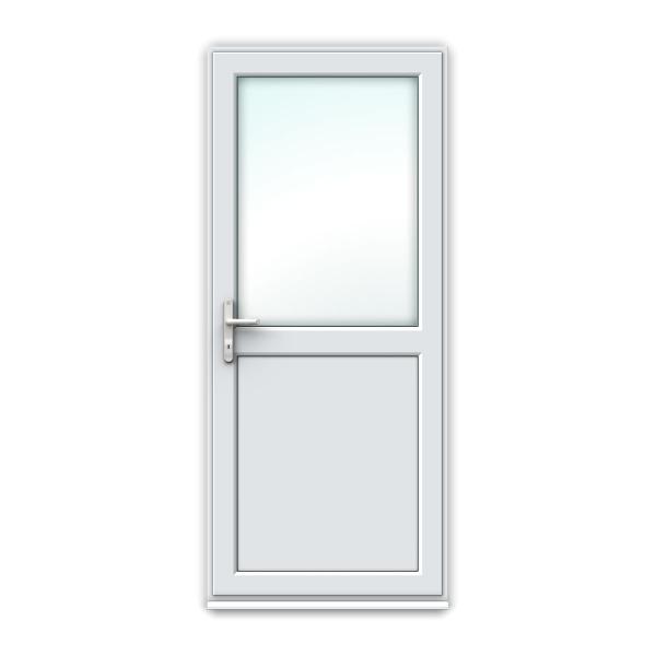 Half Glass uPVC Back Door