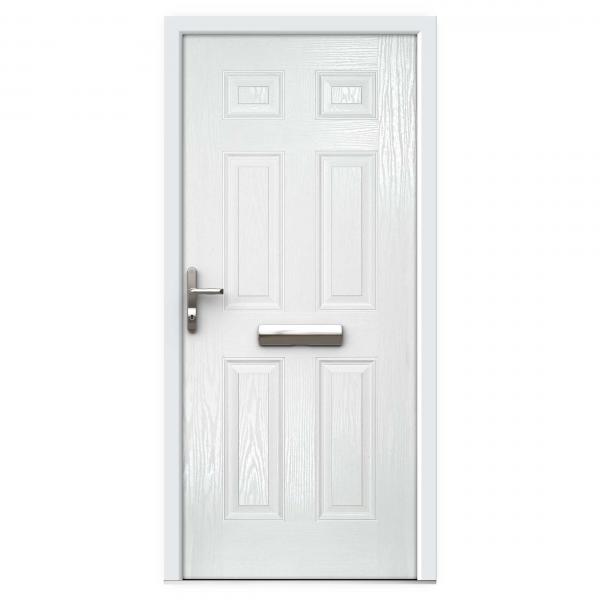 White 6 Panel Composite Front Door