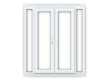 4ft uPVC French Doors with Narrow Side Panels