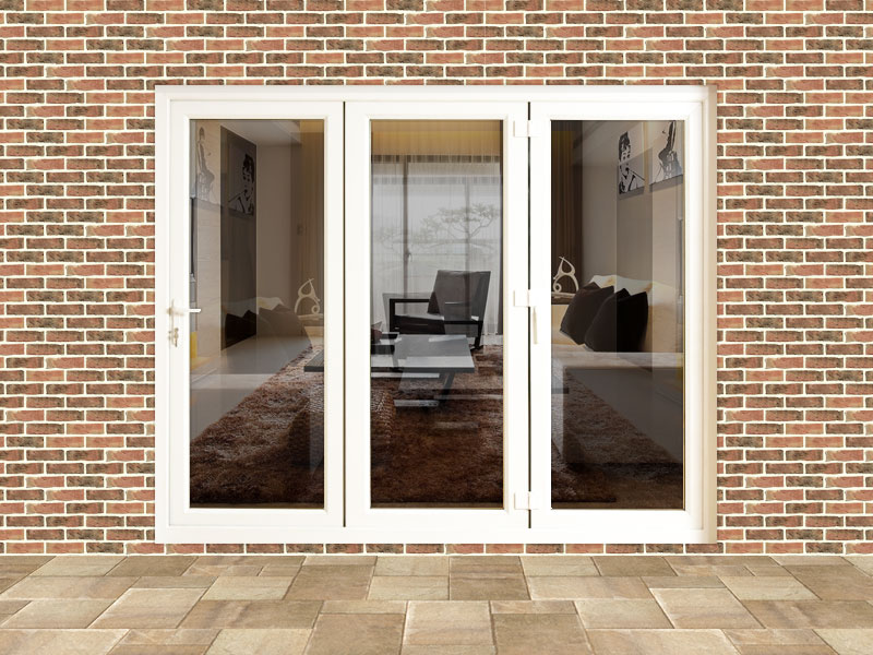 8ft upvc folding door set flying doors